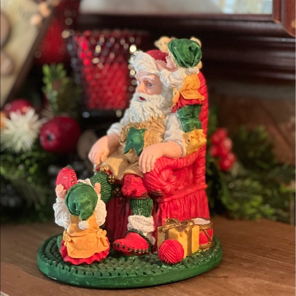 Rare Vintage 1980’s Santa Clause Heavy Christmas Sculpture - Picture 5 of 7